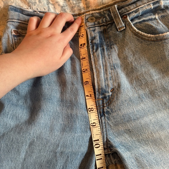 Abercrombie & Fitch The 90s Straight Ultra High Rise Jeans Size 24 S Vent Hem - Picture 14 of 16